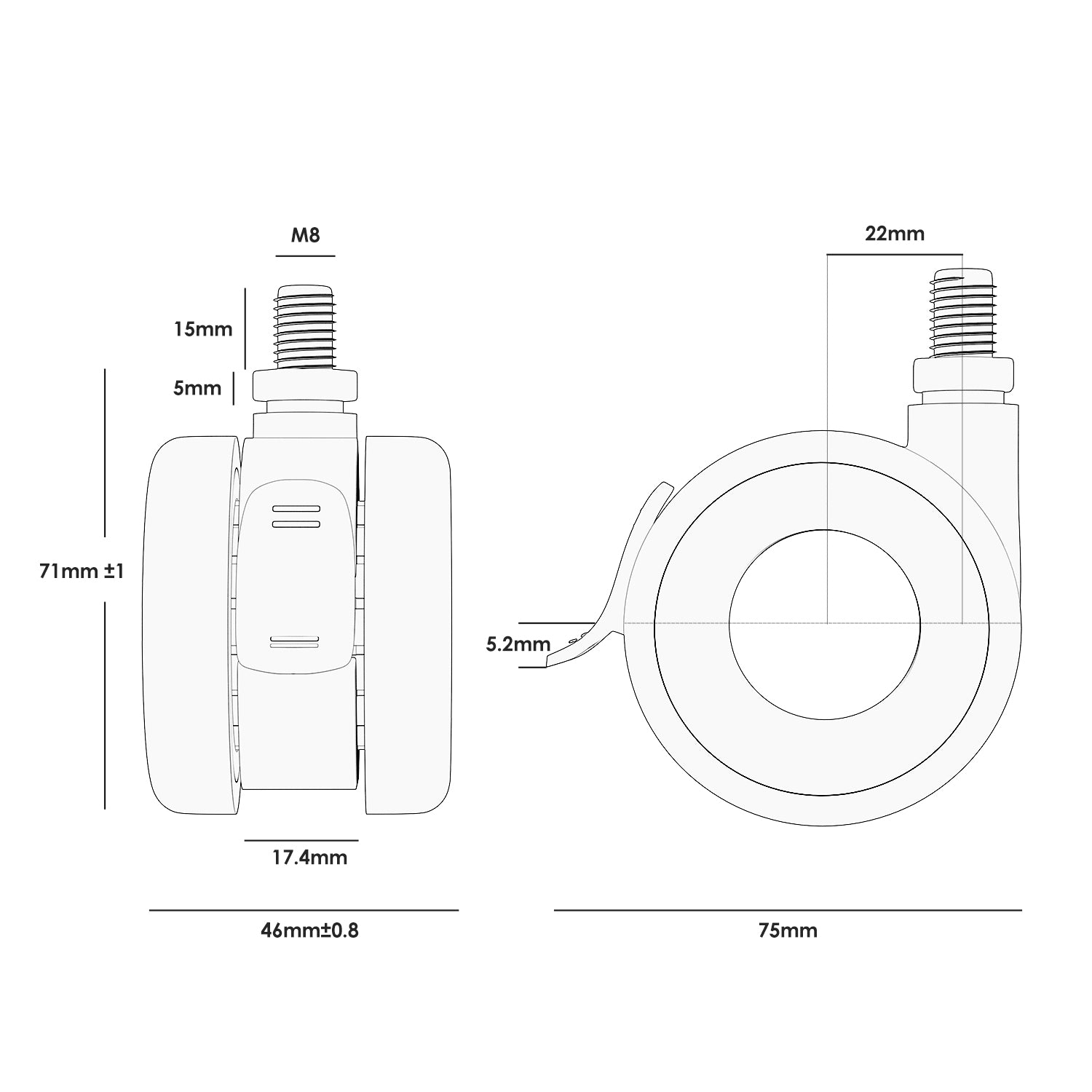 Universal Casters W1