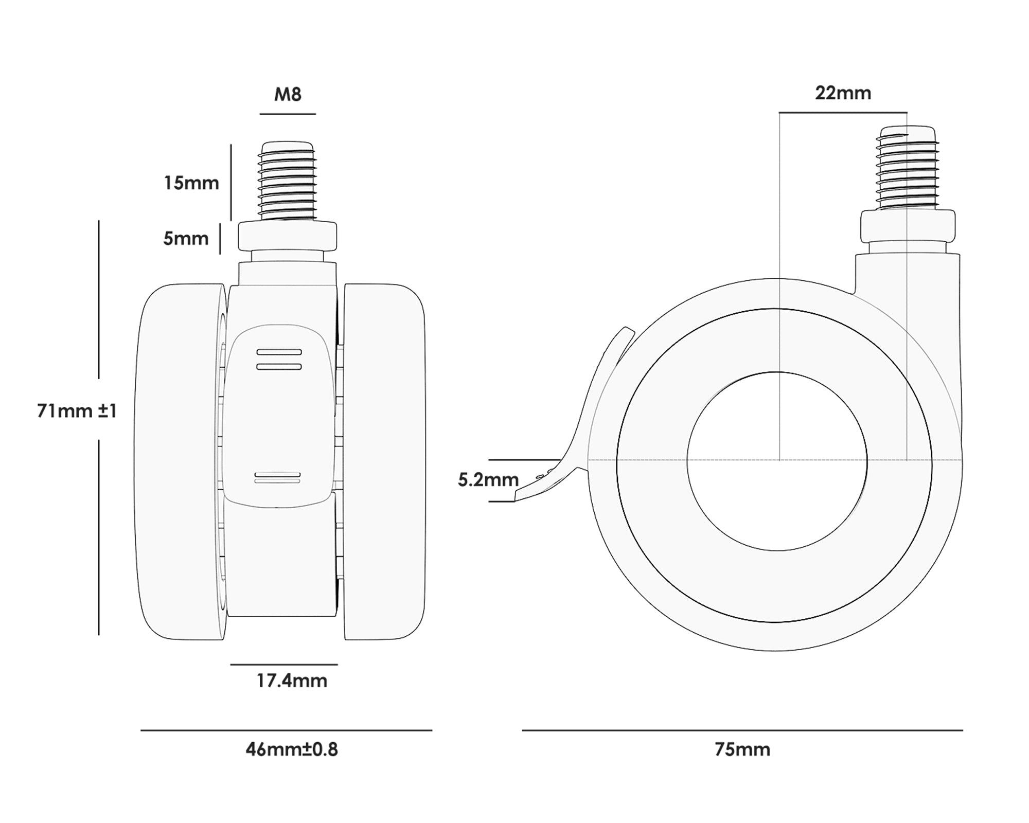 Universal Casters W1